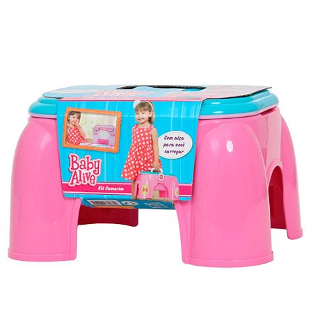 Kit Camarim Infantil Maleta Baby Alive 15 Itens Cotiplás