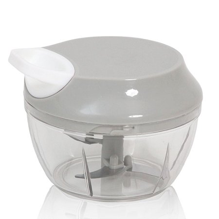 Processador De Alimentos Manual 3 Lâminas 500ml Cor Cinza