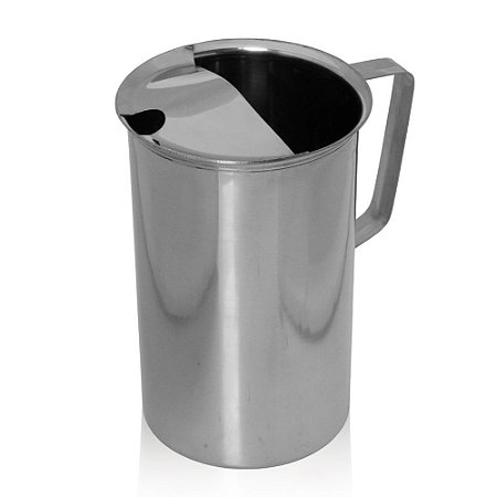 Jarra Inox 1 Litro Para Suco Água Com Aparador De Gelo