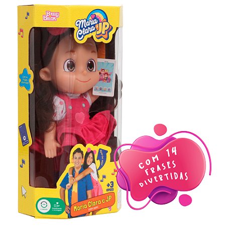 Boneca Maria Clara Youtuber 14 Frases Articulada Baby Brink