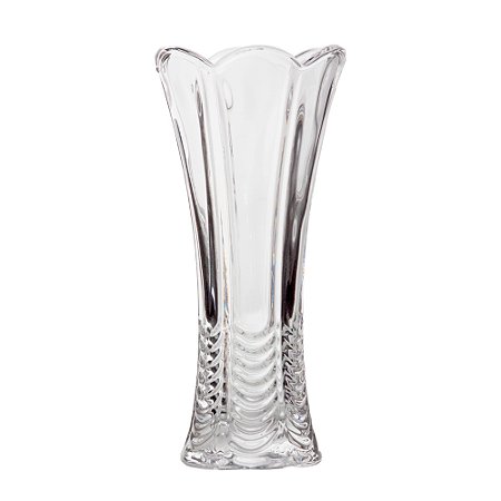 Vaso De Vidro Decorativo 19cm Quality House Transparente