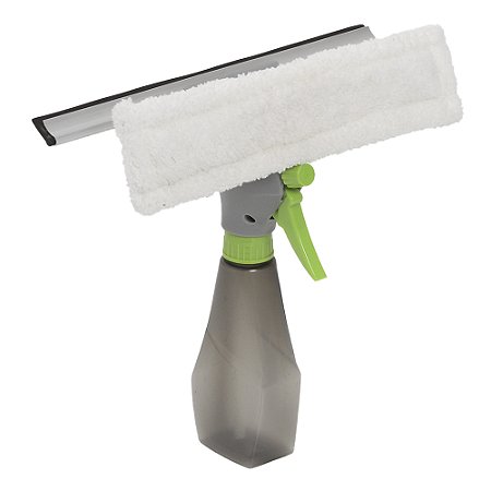 Rodo Limpa Vidro Com Reservatório 3 Em 1 Spray Borrifador