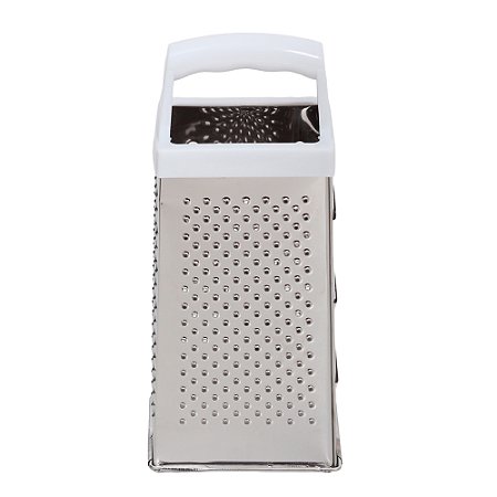 Ralador 4 Faces Inox Cabo Plástico 3047 Quality House Branco