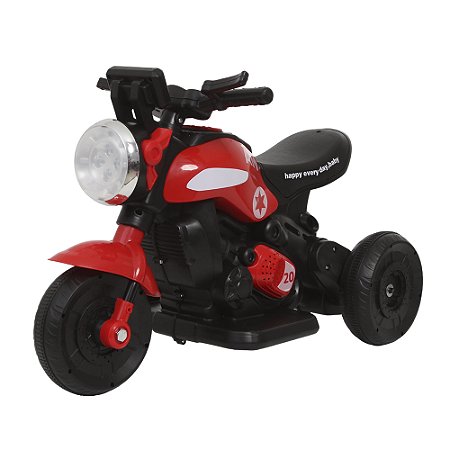 Mini Moto Elétrica Infantil Minha Primeira Moto 6v Vermelha