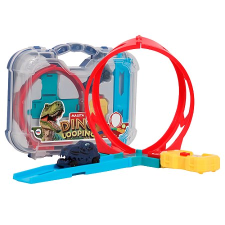 Maleta Pista De Carrinho Radical Dino Looping 1565 Pakitoys