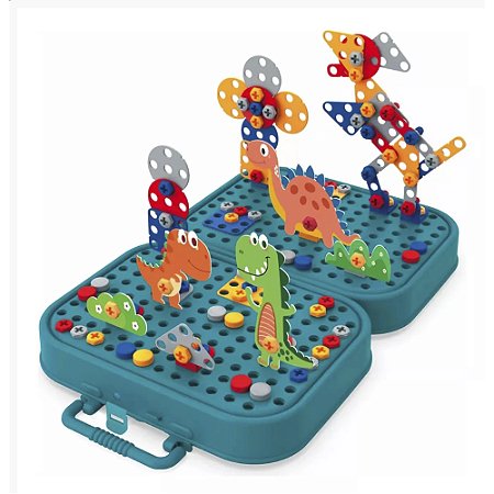 Brinquedo Infantil Maleta Divertida Dino Educativa Pakitoys