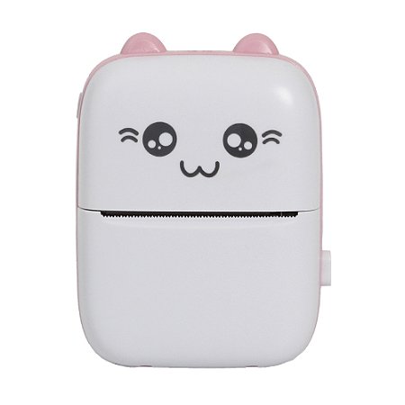 Mini Impressora Térmica De Fotos Portátil Sem Fio Cor Rosa