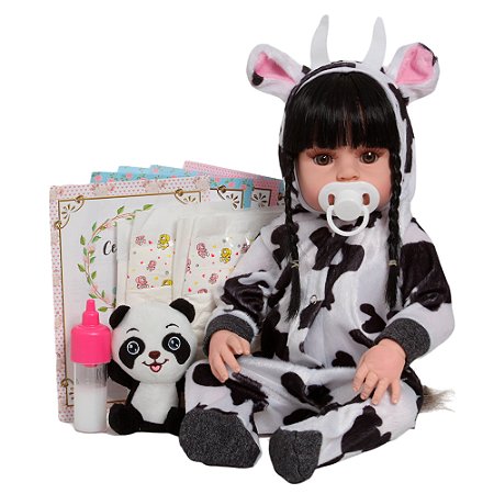 Boneca Reborn Realista Articulado 100% Vinil Siliconado Fofa