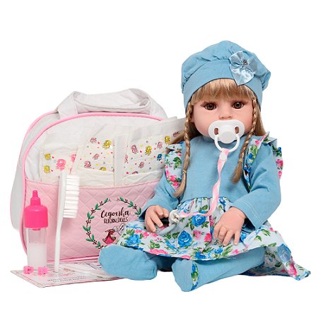 Bebê Tipo Reborn Realista  100% Vinil Siliconado Fofinha