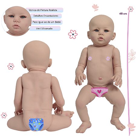 Bebê Reborn Gêmeos Casal Abigail Com Bolsa Enxoval Completo