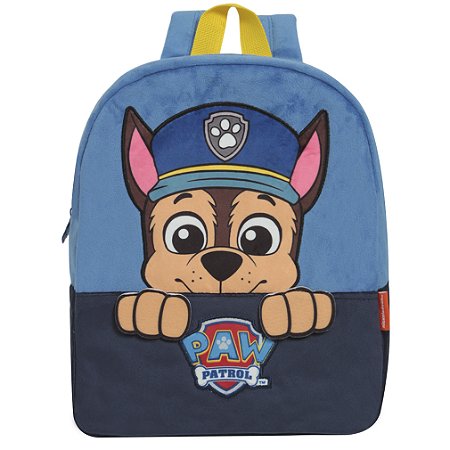 Mochila Infantil Masculina Patrulha Canina Chase Costas