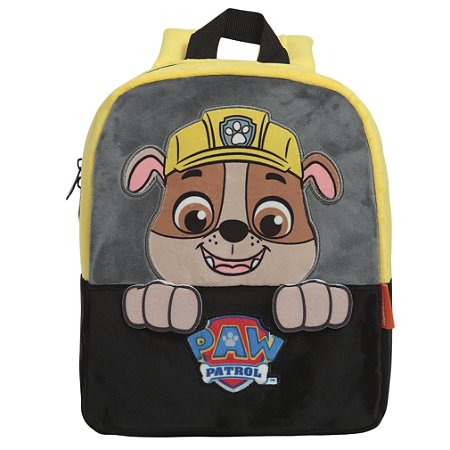 Mochila Infantil Costas Patrulha Canina Rubble Reforçada