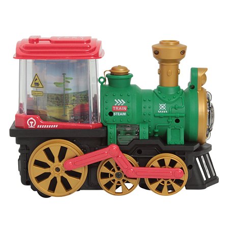 Brinquedo Trenzinho Vintage  Solta Fumaça Com Luz E Som