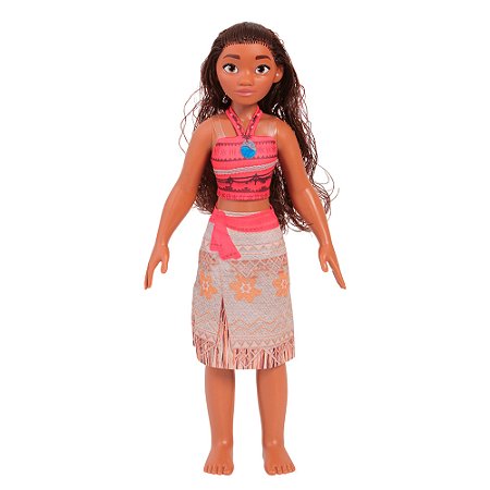 Boneca Moana Mini My Size 1746 Baby Brink Princesa Linda