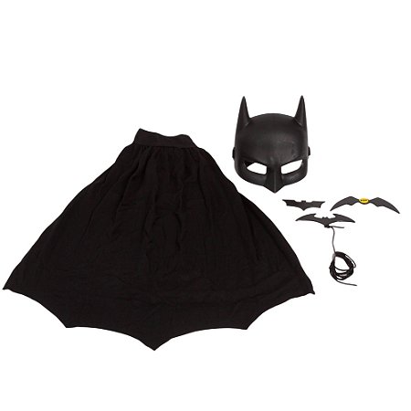 Kit Máscara Capa Acessórios Batman Aventura 9522 Rosita