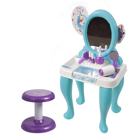 Penteadeira Infantil Camarim Frozen 2 Com Kit Acessórios