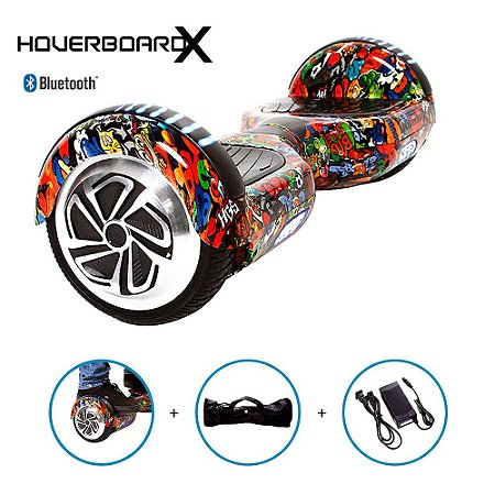 Hoverboard 6,5" Capitão América HoverboardX Bluetooth