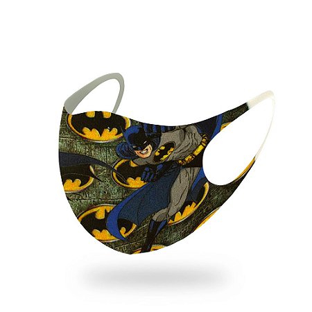 1 Máscara Lavável Infantil Filme DC Batman Neoprene