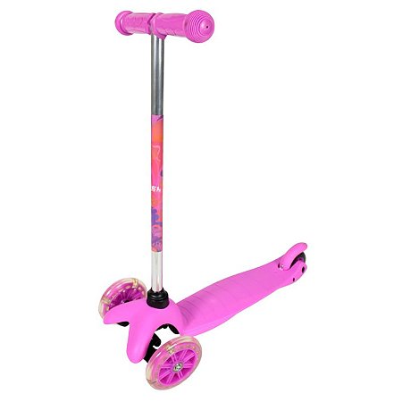 Brinquedo Patinete Twist Infantil Bel Fix Com 3 Rodas Rosa