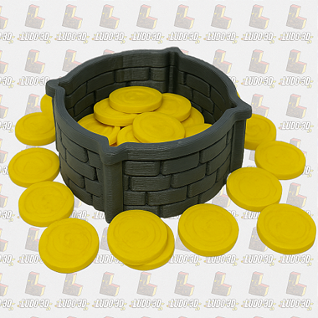Poço e Moedas 3D – Flamecraft