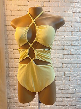 Maiô Milena Amarelo Manteiga