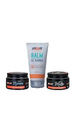 1 Pomada Nuvem + 1 Balm para Barba + 1 Pomada Matte
