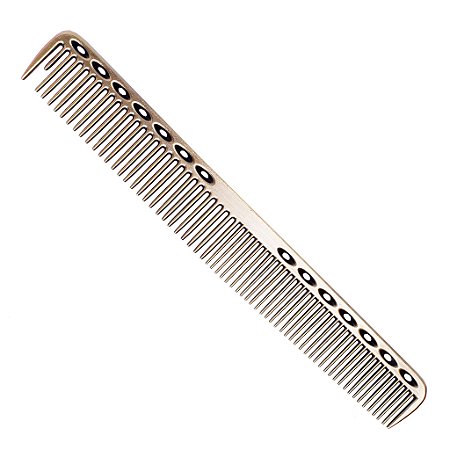 Pente Profissional de Metal Inox Anti Estático 19,8cm Dourado