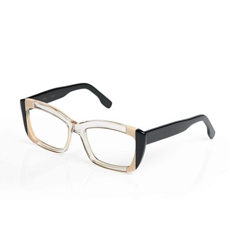 Vanusa Oliveira 2232 - Preto/Bege/Transparente