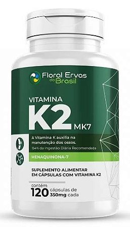 Vitamina K2 MK-7 - 120caps - Floral Ervas