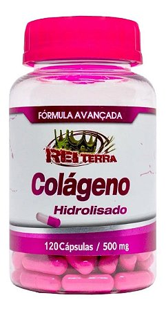 Colágeno Hidrolisado 500mg - 120 caps - Rei Terra