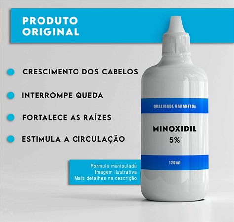 Minoxidil 5% com Propilenoglicol 120ml