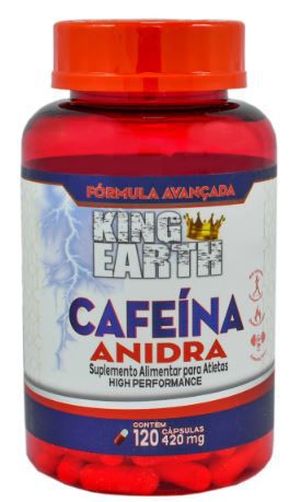 Cafeína Anidra 420mg - 120 caps - Rei Terra