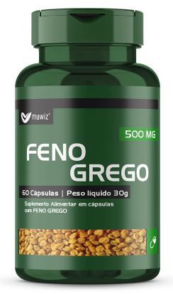 Feno Grego 500mg - 60 caps - Muwiz