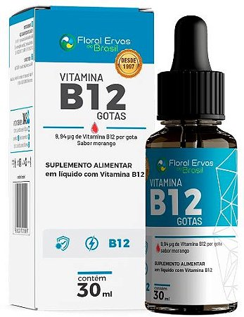Vitamina B12  - 30ml Floral Ervas