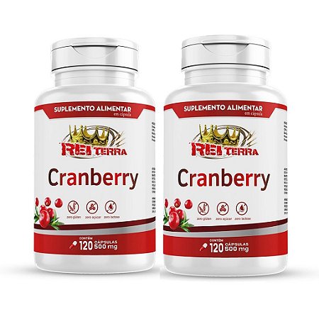 Kit Cranberry 500mg - 2 unidades - Rei Terra