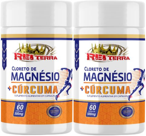 Kit Cloreto de Magnésio + Curcuma - 2 unidades - Rei Terra