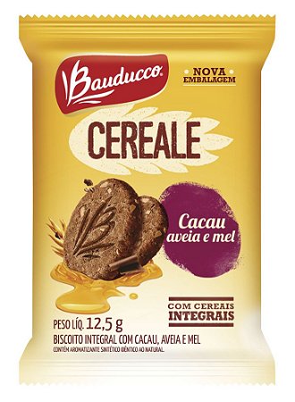 Biscoito Bauducco Cereale Cacau, Aveia e Mel 400X12,5G