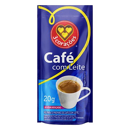 Café com Leite Três Corações 50X20G