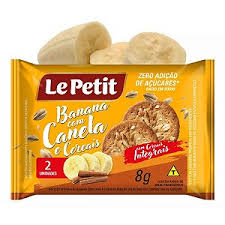 Biscoito Le Petit Banana/Canela/Cereais 180X8G