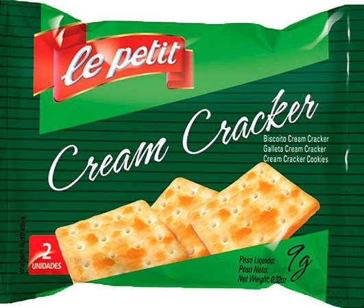 Biscoito Le Petit Cream Cracker 180X9G