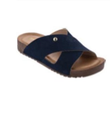 SANDALIA BIRKEN AZUL MARINHO NOBUCK TERRA E AGUA 501102