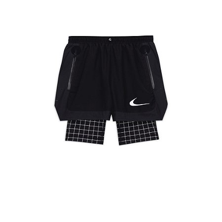 Nike x OFF WHITE Shorts "Grid"Preto