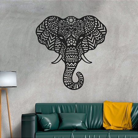 Quadro - Elefante Mandalado