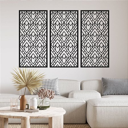 Conjunto de Painéis Decorativos - Geométrico 4