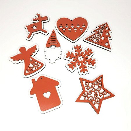 Enfeites para árvore de natal alto relevo