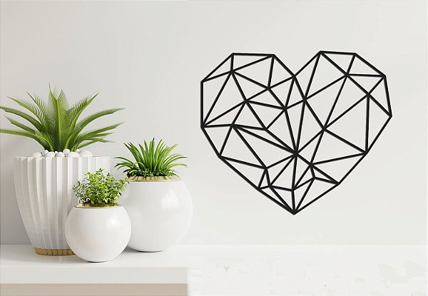 Quadro  Geométrico - Coração