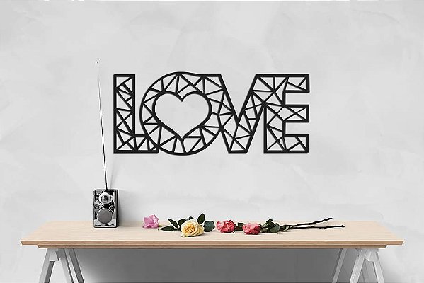 Quadro  Geométrico - Love