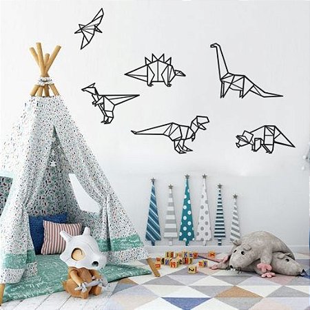 Quadro  Geométrico - Dinossauros