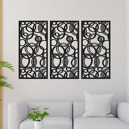 Conjunto de Painéis Decorativos - Círculos