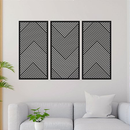 Conjunto de Painéis Decorativos - Listras